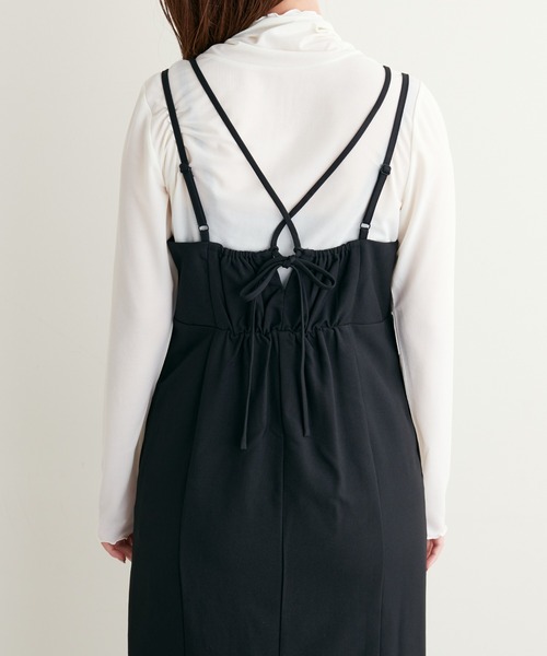 natural couture(ナチュラルクチュール)の「WEB限定カラー/2022AWアイテム/細紐リボンキャミワンピース(ワンピース・レディース・その他1/その他2/ブラウン/ブラック・FREE)」の21枚目の写真
