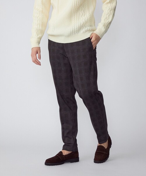 SHIPS（シップス）の「SHIPS: T/R ポンチ プリント イージーパンツ（スラックス・メンズ・グレー/ネイビー/ブラウン・SMALL/MEDIUM/LARGE/X-LARGE）」の3枚目の写真