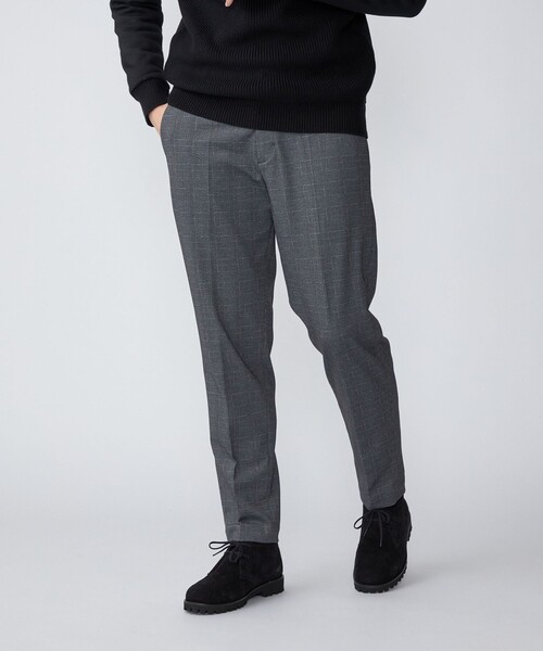 SHIPS（シップス）の「SHIPS: T/R ポンチ プリント イージーパンツ（スラックス・メンズ・グレー/ネイビー/ブラウン・SMALL/MEDIUM/LARGE/X-LARGE）」の4枚目の写真