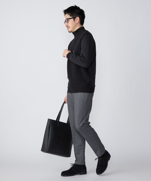 SHIPS（シップス）の「SHIPS: T/R ポンチ プリント イージーパンツ（スラックス・メンズ・グレー/ネイビー/ブラウン・SMALL/MEDIUM/LARGE/X-LARGE）」の7枚目の写真