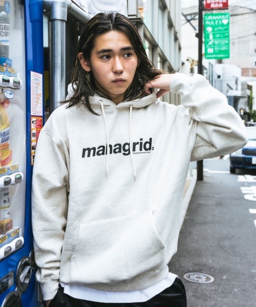 パーカー 「mahagrid/マハグリッド」BASIC LOGO HOODIE/ ベーシックロゴプルオーバーパーカー レディース メンズ MAHAGRID パーカー 「mahagrid/マハグリッド」BASIC LOGO HOODIE