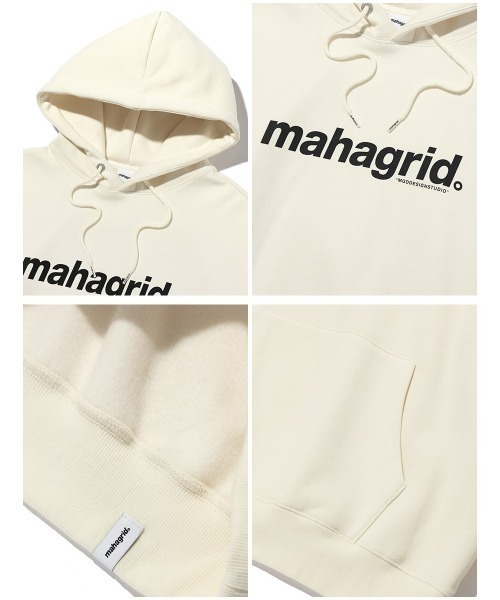 MAHAGRID(マハグリッド)の「『mahagrid/マハグリッド』BASIC LOGO HOODIE/ベーシックロゴ プルオーバーパーカー(パーカー・レディース・ブラック/ベージュ/ネイビー/ブラウン/グレー/グリーン/アイボリー・S/M/L/XL)」の11枚目の写真