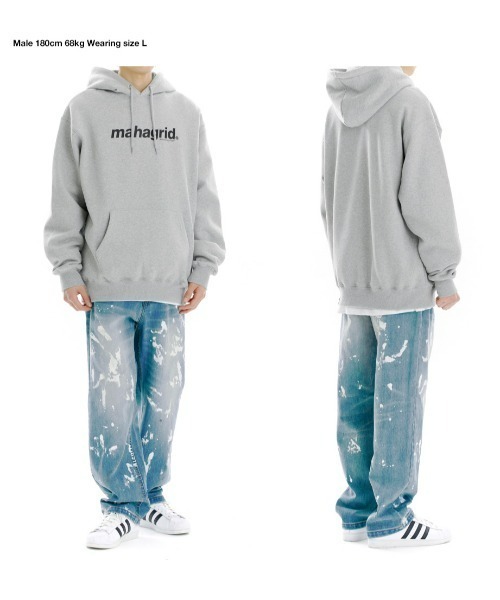 MAHAGRID(マハグリッド)の「『mahagrid/マハグリッド』BASIC LOGO HOODIE/ベーシックロゴ プルオーバーパーカー(パーカー・レディース・ブラック/ベージュ/ネイビー/ブラウン/グレー/グリーン/アイボリー・S/M/L/XL)」の18枚目の写真