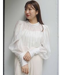 2WAYリボンボリュームブラウス