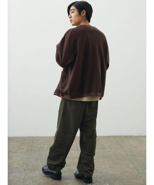 CRAFT STANDARD BOUTIQUE（クラフトスタンダードブティック）の「フリースカーディガン（カーディガン/ボレロ・メンズ・ダークブラウン/カーキ/グレイッシュベージュ/チャコールグレー・M/L）」の16枚目の写真
