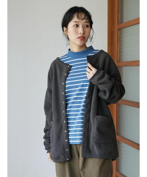 CRAFT STANDARD BOUTIQUE（クラフトスタンダードブティック）の「フリースカーディガン（カーディガン/ボレロ・メンズ・ダークブラウン/カーキ/グレイッシュベージュ/チャコールグレー・M/L）」の19枚目の写真