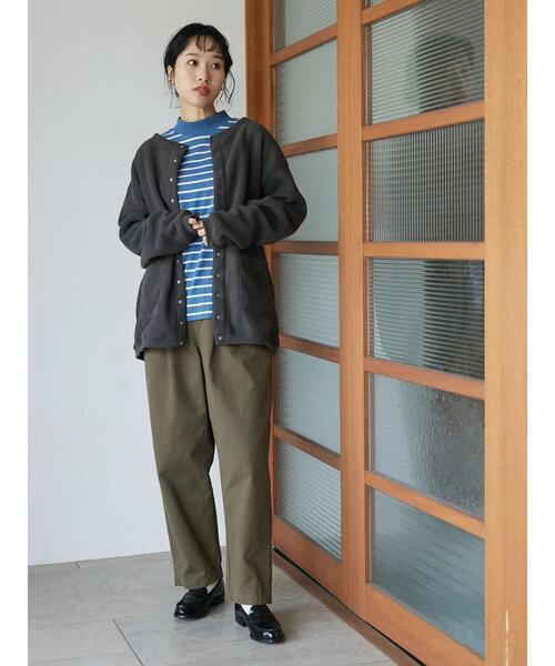 CRAFT STANDARD BOUTIQUE（クラフトスタンダードブティック）の「フリースカーディガン（カーディガン/ボレロ・メンズ・ダークブラウン/カーキ/グレイッシュベージュ/チャコールグレー・M/L）」の20枚目の写真