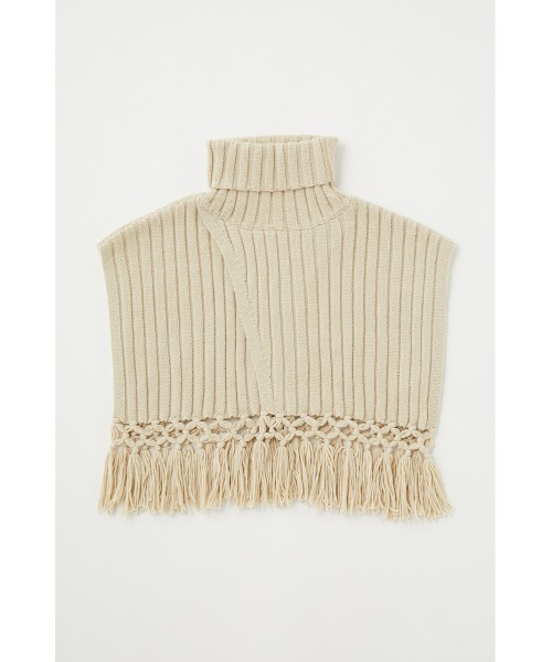 MOUSSY（マウジー）の「SHORT LENGTH KNIT ベスト（ベスト・レディース・ライトベージュ/ブラック・FREE）」の6枚目の写真