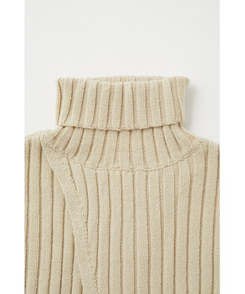 MOUSSY（マウジー）の「SHORT LENGTH KNIT ベスト（ベスト・レディース・ライトベージュ/ブラック・FREE）」の8枚目の写真