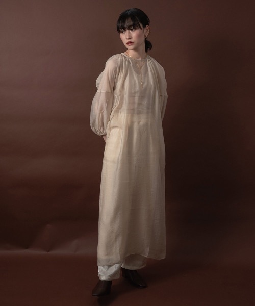 I_am（アイアム）の「puff sleeve sheer ops（ワンピース）」 - WEAR