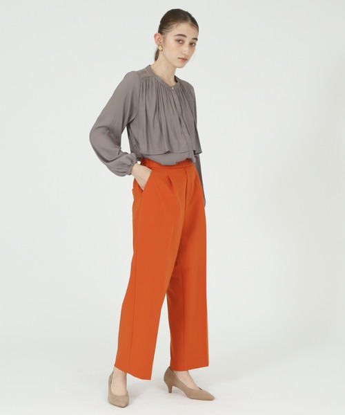 abahouse mavie(アバハウスマヴィ)の「【感嘆パンツ】セミワイドパンツ(その他パンツ・レディース・ブルー/オフホワイト/ブラック/オレンジ/ダークネイビー・36/40/38)」の13枚目の写真