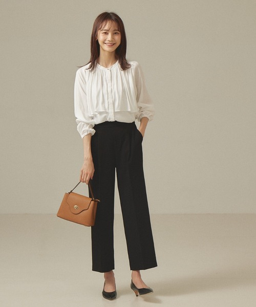 abahouse mavie(アバハウスマヴィ)の「【感嘆パンツ】セミワイドパンツ(その他パンツ・レディース・ブルー/オフホワイト/ブラック/オレンジ/ダークネイビー・36/40/38)」の22枚目の写真