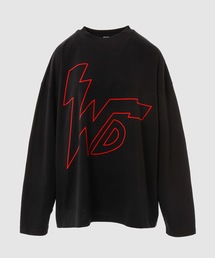 WE11DONE | THUNDER WD LOGO LONG-SLEEVED T-SHIRT(Tシャツ/カットソー)