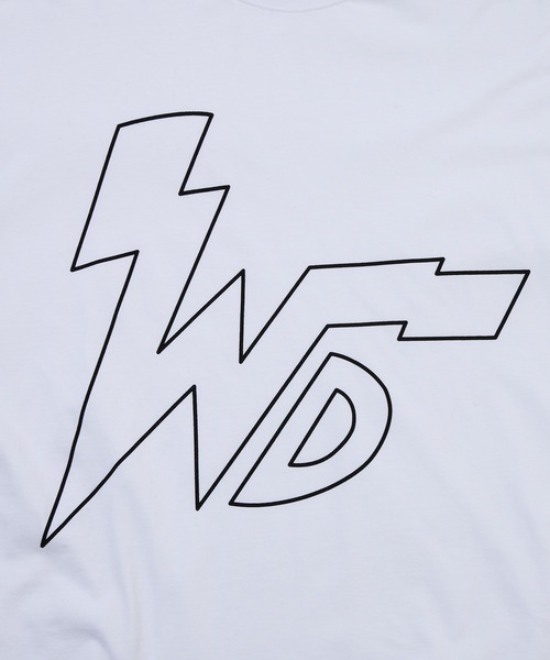 WE11DONE(ウェルダン)の「THUNDER WD LOGO LONG-SLEEVED T-SHIRT(Tシャツ/カットソー・レディース・ホワイト/ブラック・S/M)」の4枚目の写真