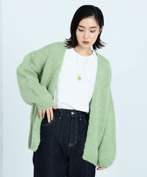 TRICOTS JEAN MARC（トリコットジーンマルク）の「【TRICOTS JEAN MARC/トリコ・ジャンマルク】 CESAME ニットカーディガン（ニット/セーター・レディース・チャコールグレー/ミント・38）」の20枚目の写真