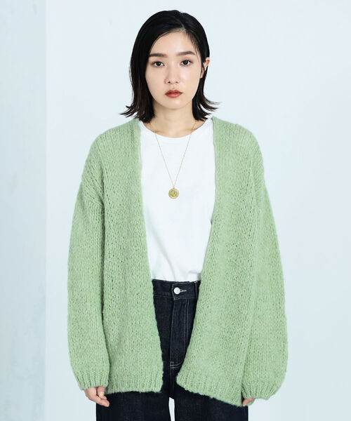 TRICOTS JEAN MARC（トリコットジーンマルク）の「【TRICOTS JEAN MARC/トリコ・ジャンマルク】 CESAME ニットカーディガン（ニット/セーター・レディース・チャコールグレー/ミント・38）」の22枚目の写真