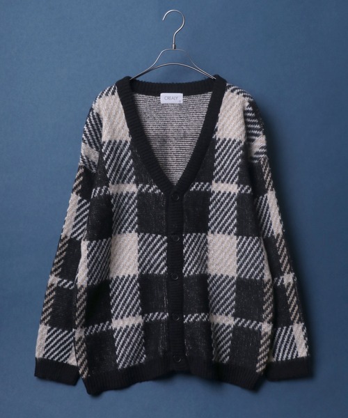 ANPAS(アンパス)の「Total Pattern Drop Shoulder Shaggy Knit Cardigan/総柄 ドロップショルダー シャギーニット カーディガン(カーディガン/ボレロ・メンズ・パープル系その他/レッド系その他/ブラック系その他4/ブルー系その他/グリーン系その他/ブラック系その他2/ブルー系その他2/ブラウン系その他/ブラック系その他/ブラック系その他3・M/L/LL)」の2枚目の写真