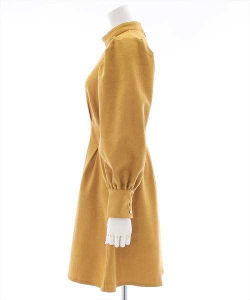 clear（クリア）の「ウエストタックミニワンピース（ワンピース・レディース・ブラック/ブラウン/マスタード/モカ/ダークオレンジ・F）」の7枚目の写真