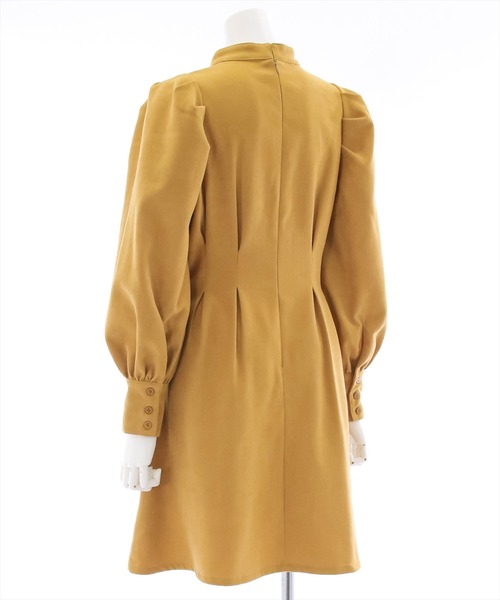 clear（クリア）の「ウエストタックミニワンピース（ワンピース・レディース・ブラック/ブラウン/マスタード/モカ/ダークオレンジ・F）」の8枚目の写真