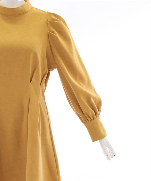 clear（クリア）の「ウエストタックミニワンピース（ワンピース・レディース・ブラック/ブラウン/マスタード/モカ/ダークオレンジ・F）」の11枚目の写真