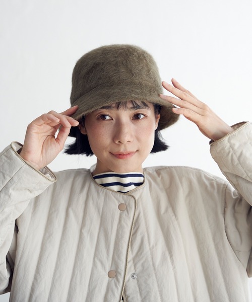 LBC（エルビーシー）の「シャギーポーラハット（ハット・レディース・ベージュ/ブラック/グリーン系・FREE）」の3枚目の写真