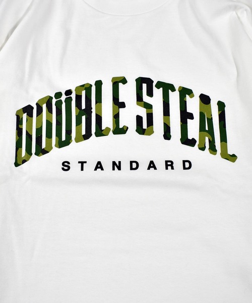 DOUBLE STEAL(ダブルスティール)の「Camo Round 長袖Tシャツ(Tシャツ/カットソー・メンズ・ホワイト/ブラック/アーミー・MEDIUM/LARGE/X-LARGE/XX-LARGE)」の4枚目の写真
