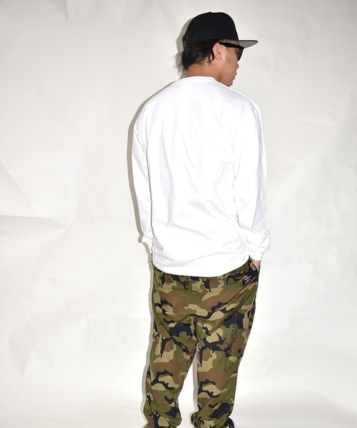 DOUBLE STEAL(ダブルスティール)の「Camo Round 長袖Tシャツ(Tシャツ/カットソー・メンズ・ホワイト/ブラック/アーミー・MEDIUM/LARGE/X-LARGE/XX-LARGE)」の9枚目の写真