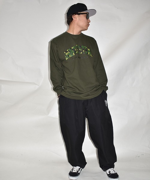 DOUBLE STEAL(ダブルスティール)の「Camo Round 長袖Tシャツ(Tシャツ/カットソー・メンズ・ホワイト/ブラック/アーミー・MEDIUM/LARGE/X-LARGE/XX-LARGE)」の10枚目の写真