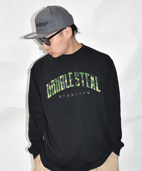 DOUBLE STEAL(ダブルスティール)の「Camo Round 長袖Tシャツ(Tシャツ/カットソー・メンズ・ホワイト/ブラック/アーミー・MEDIUM/LARGE/X-LARGE/XX-LARGE)」の20枚目の写真