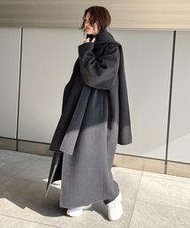 TODAYFUL（トゥデイフル）の「ストールウールコート（ノーカラー