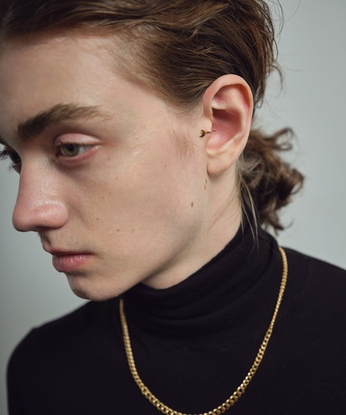 and cloud（アンドクラウド）の「Moon / Star Set Tragus Cuff（イヤーカフ・レディース・シルバー/ブラック/イエローゴールド・FREE）」の6枚目の写真