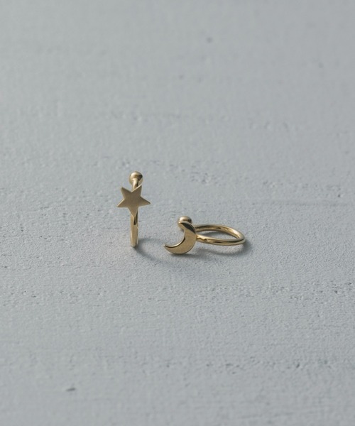 Moon / Star Set Tragus Cuff（イヤーカフ）｜and cloud（アンドクラウド）