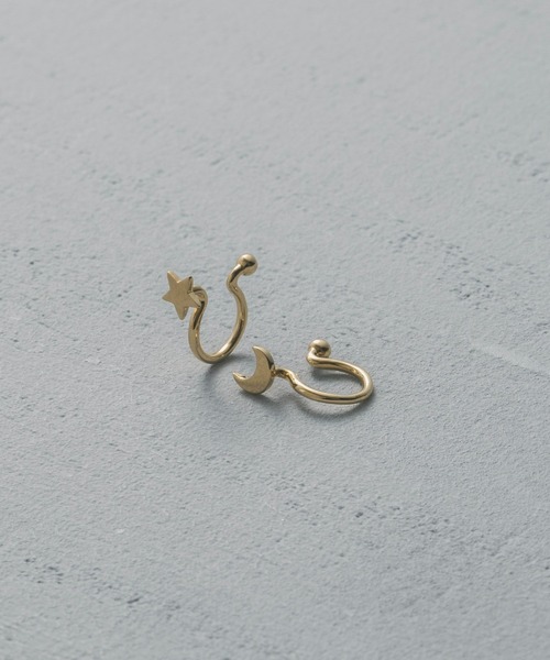 Moon / Star Set Tragus Cuff（イヤーカフ）｜and cloud（アンドクラウド）