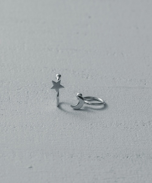 Moon / Star Set Tragus Cuff（イヤーカフ）｜and cloud（アンドクラウド）