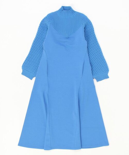 AULA AILA（アウラアイラ）の「AULA AILA（アウラ アイラ）別注フレアワンピース（ワンピース・レディース・ブラック/ブルー・0）」の5枚目の写真