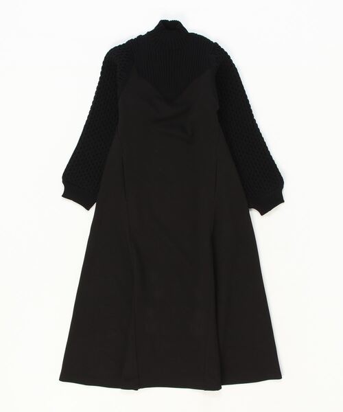 AULA AILA（アウラアイラ）の「AULA AILA（アウラ アイラ）別注フレアワンピース（ワンピース・レディース・ブラック/ブルー・0）」の4枚目の写真