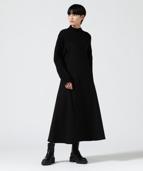 AULA AILA（アウラアイラ）の「AULA AILA（アウラ アイラ）別注フレアワンピース（ワンピース・レディース・ブラック/ブルー・0）」の12枚目の写真