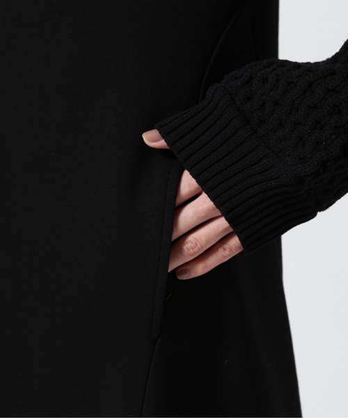 AULA AILA（アウラアイラ）の「AULA AILA（アウラ アイラ）別注フレアワンピース（ワンピース・レディース・ブラック/ブルー・0）」の8枚目の写真