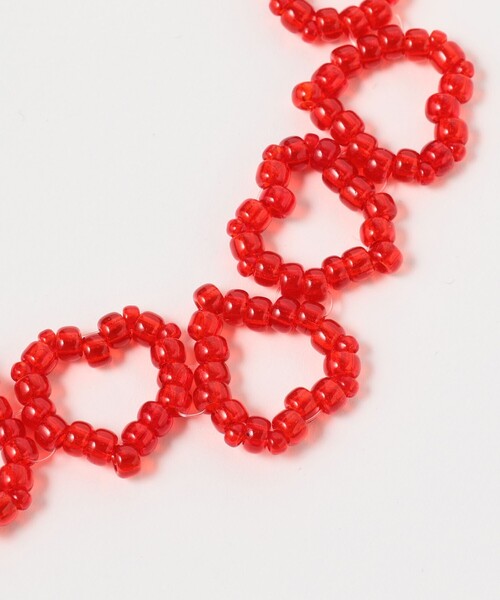 Ray BEAMS（レイビームス）の「Ray BEAMS / ハート ビーズ チョーカー（チョーカー・レディース・サックスブルー/その他/レッド/ワイン・ONE SIZE）」の11枚目の写真