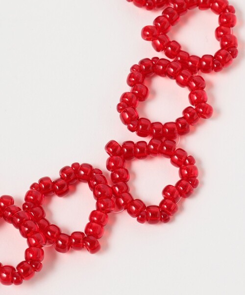 Ray BEAMS（レイビームス）の「Ray BEAMS / ハート ビーズ チョーカー（チョーカー・レディース・サックスブルー/その他/レッド/ワイン・ONE SIZE）」の13枚目の写真