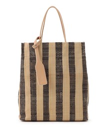 TOMORROWLAND  | Ele`Sac PAPIRO S STRIPE ラフィアトートバッグ(トートバッグ)