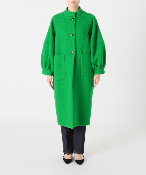 【新品】 イエナラブークル IENA LA BOCLE 縮絨ウールコート タグ付 2025年最新】IENA La Boucle カラー：レッド系 ロングコートの人気