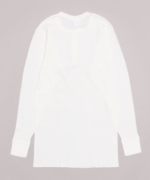 SAWINTO（ソイント）の「JUNCTION  - T/W 7oz. RASCHEL HENLEY NECK（Tシャツ/カットソー・メンズ・ホワイト・MEDIUM）」の2枚目の写真