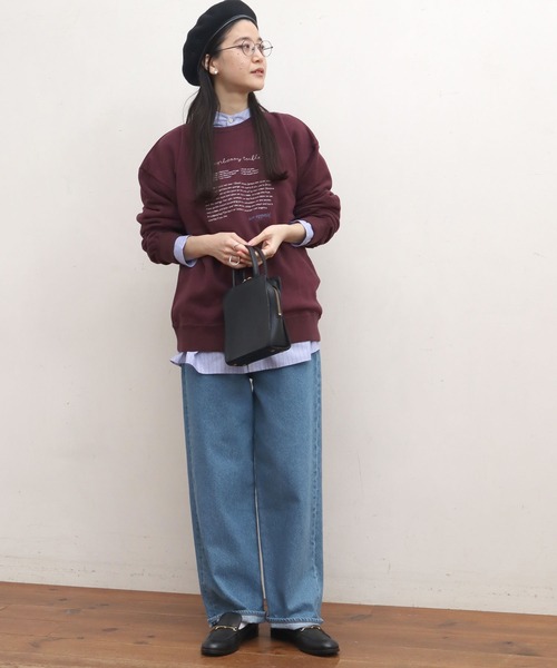 fig London(フィグロンドン)の「●recipe sweat(スウェット・レディース・ブラック/ボルドー/ベージュ・FREE)」の15枚目の写真