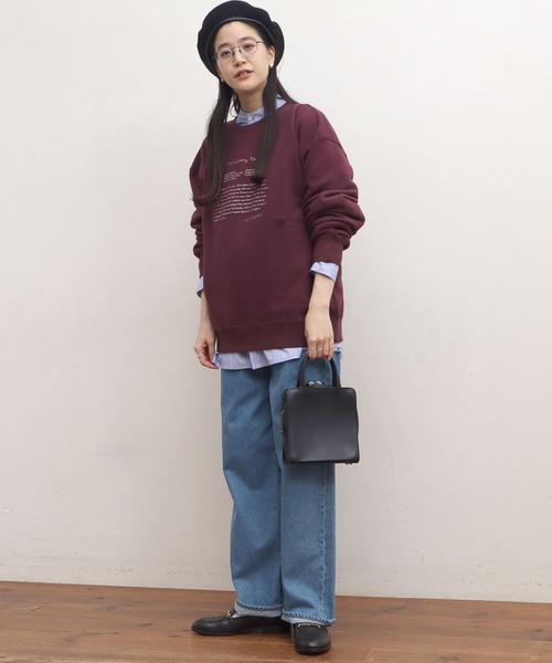 fig London(フィグロンドン)の「●recipe sweat(スウェット・レディース・ブラック/ボルドー/ベージュ・FREE)」の17枚目の写真