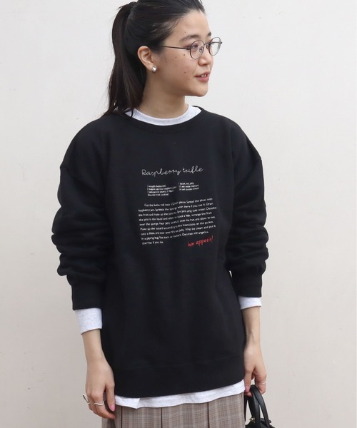 fig London(フィグロンドン)の「●recipe sweat(スウェット・レディース・ブラック/ボルドー/ベージュ・FREE)」の8枚目の写真