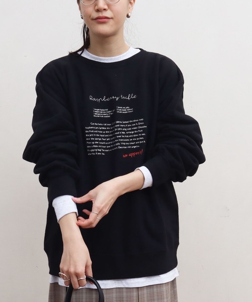 fig London(フィグロンドン)の「●recipe sweat(スウェット・レディース・ブラック/ボルドー/ベージュ・FREE)」の9枚目の写真