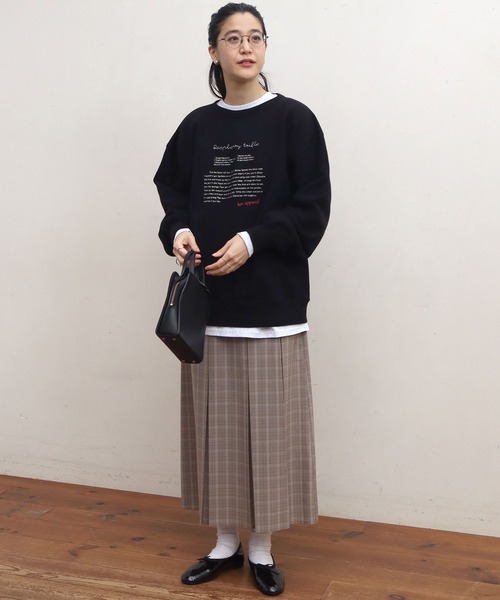 fig London(フィグロンドン)の「●recipe sweat(スウェット・レディース・ブラック/ボルドー/ベージュ・FREE)」の19枚目の写真