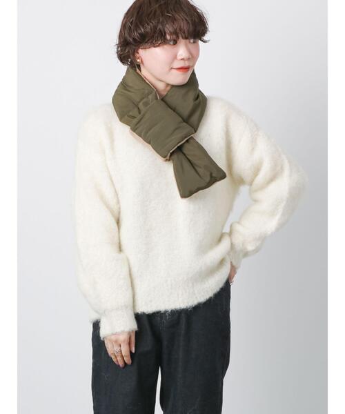 Lugnoncure（ルノンキュール）の「シャギークルーニット（ニット/セーター・レディース・グリーン/オフホワイト/ブルー・ﾌﾘ-）」の16枚目の写真