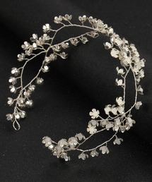 juweel | ブライダルヘッドアクセサリー 小花モチーフカチューシャ(カチューシャ)